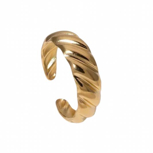 Adjustable Gold Dome Ring